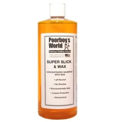 Poorboy's World Super Slick & Wax 946ml szampon z woskiem