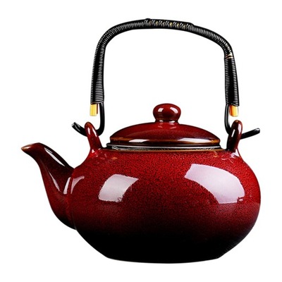 Ceramiczny czajniczek Teaware Piece Change Tradycyjny czajnik do herbaty Ceramiczny czerwony