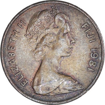 Moneta, Fiji, 2 Cents, 1981