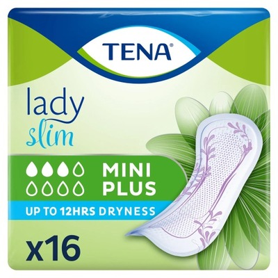 TENA Lady Slim Mini Plus inkontinenčné vložky pre ženy 16 ks