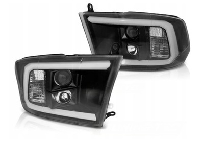 REFLEKTORIAI TUBE LIGHT BLACK : DODGE RAM 09-18 