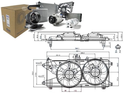 NISSENS WENTULATOR РАДИАТОРА DER09025 5041012 6942