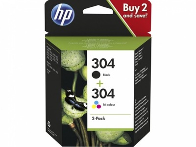 HP oryginalny tusz 304 2-pack komplet 3JB05AE