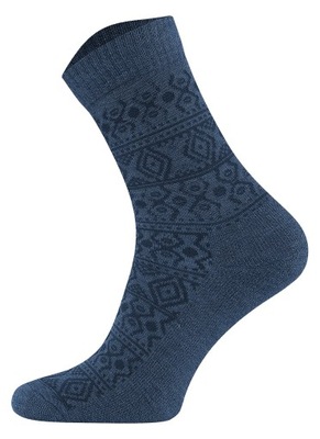 Skarpety Comodo DailyAztec ciepłe trekkingowe MERINO termoaktywne 43 Jeans