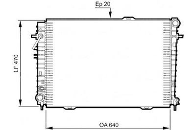 Valeo радіатор двигуна kia sportage 2.0d 09.04- v фото №1