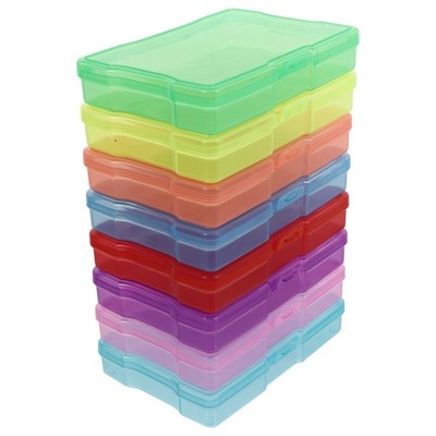 8 sztuk plastikowych pudełek do przechowywani
