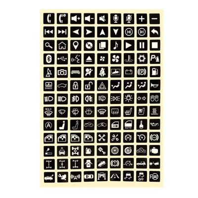 Наклейки na кнопки клавіші piktogramy фото №1