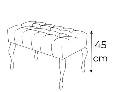 Wysokość ławki: 45 cm