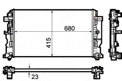 Behr hella радиатор воды vw crafter 30-35 2.0 tdi фото №1