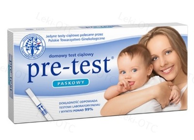 Pre-test Domowy Test Ciążowy Paskowy 1szt.