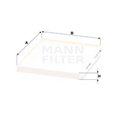 FILTR, VENTILACIÓN PRZESTRZENI PASAZERSKIEJ MANN-FILTER CU 24 013  