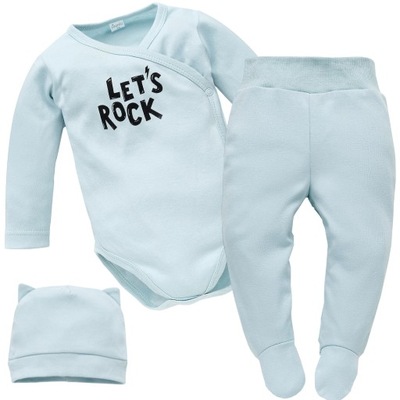 Zestaw niemowlęcy dla chłopca Lets Rock 50 niebieski