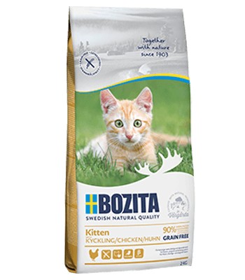 BOZITA KITTEN Z KURCZAKIEM, BEZ DODATKU ZBÓŻ 10kg