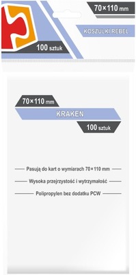 KOSZULKI NA KARTY 70X110MM KRAKEN 100 SZTUK