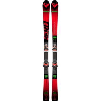Лыжи rossignol hero sl 150 r22 + wiązania look spx 12 rockerace hot red фото №1