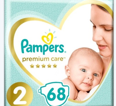 PIELUCHY PAMPERS PREMIUM CARE 2 MEGABOX 68 SZT