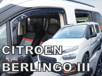 DEFLECTORES HEKO CITROEN BERLINGO 3 LOV DE 2018 4 PIEZAS  