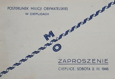 Posterunek Milicji Obywatelskiej w Cieplicach 1946