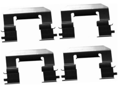 Набір монтажний гальмівних колодок перед kia pro ceed ii 1.0-1.6 13-18 фото №1