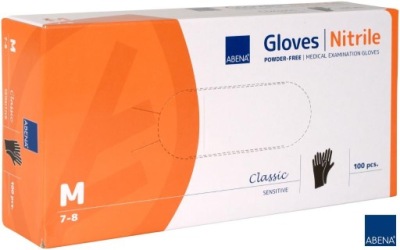 Rękawice nitrylowe niebieskie M (100 szt.)