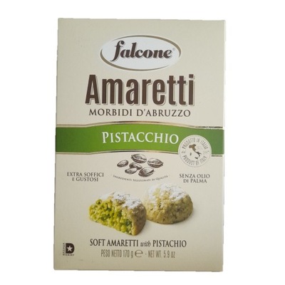 Falcone Amaretti pistacjowe ciastka włoskie 170g