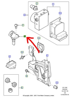 Датчик abs ford mondeo mk3 2000-07 фото №1