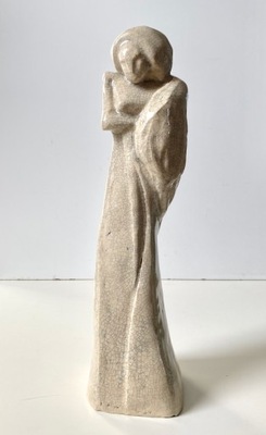 "Opiekun" - kameralna rzeźba ceramiczna statuetka, unikat, sygnowana, nowa