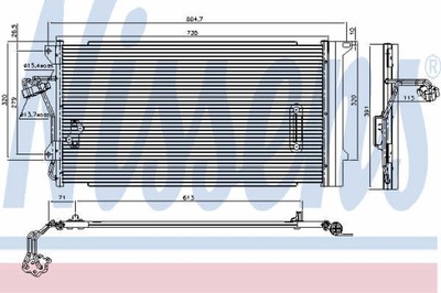 РАДИАТОР КОНДИЦИОНЕРА NISSENS 94667