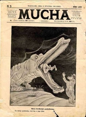 tygodnik satyryczny Mucha 1930/5 / Hjalmar Schacht