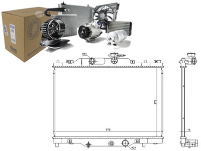 RADUADOR DEL MOTOR DE AGUA MAZDA CX-3 2.0 05.15- NISSENS  