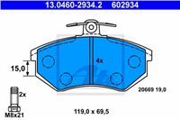 ATE TRINKELĖS STABDŽIŲ PRIEK. AUDI A4 95- AUDI 80 86-/80 91-/A4 B5 94- 