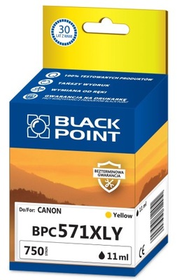 OUTLET Tusz Black Point (Canon CLI-571YXL)