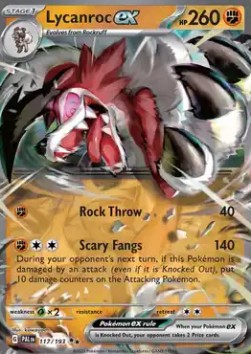 Pokemon TCG Lycanroc ex (PAL 117)