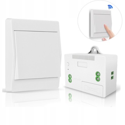 BEZPRZEWODOWY WŁĄCZNIK ŚWIATŁA WODOODPORNY biały