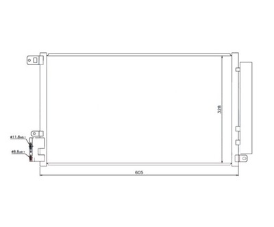 Радіатор кондиціонера opel combo d 2012- 50512105 фото №1