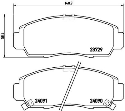 TRINKELĖS HAM. PRIEKINIAI HONDA FR-V 05- 