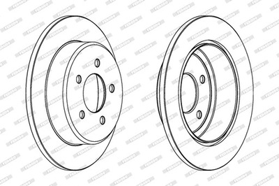 DISCOS DE FRENADO PARTE TRASERA FERODO DDF1492  