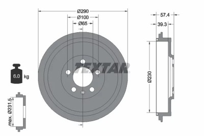 94024300 БАРАБАН HAM. SKODA OCTAVIA/ROOMSTER