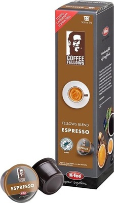 K-fee Coffee Fellows Espresso Kapsułki do Kawy 10 sztuk