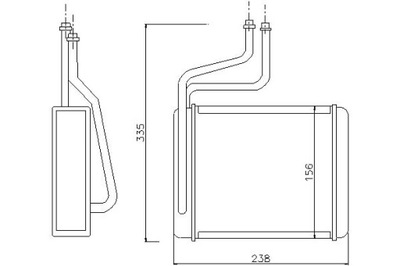 Nissens 71744 теплообменник тепла, обогреватель салона фото №1