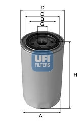 FILTRO ACEITES UFI (OEM QUALITY) JAGUAR  