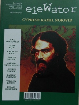 ELEWATOR nr 35 kwartalnik Cyprian Kamil Norwid