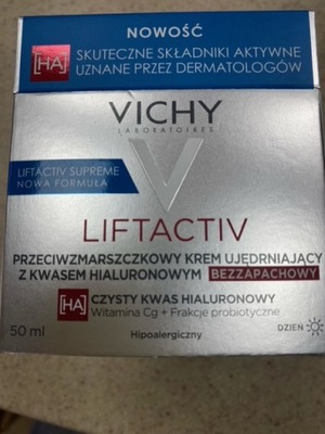 Vichy Liftactiv krem przeciwzmarszczkowy bezzapachowy dzień SPF50 50 ml