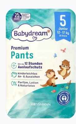 Babydream pieluchomajtki rozmiar 5 12-17 kg 20 szt