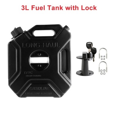 3L/5L BLACK FUEL TANK PLASTIC PETROL CAN CAR DIESEL BARREL PETROL OI~44257  