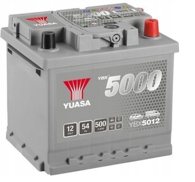 АККУМУЛЯТОР YUASA 12V 54AH 500A YBX5012