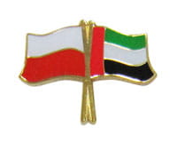 Flaga Polska - Zjednoczone Emiraty Arabskie