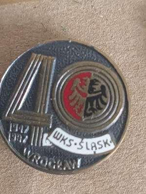 40 lat WKS Śląsk Wrocław 1947-1987 odznaka