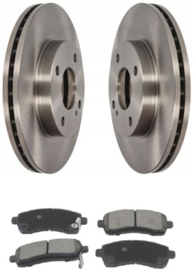 Тормозные диски тормозные перед + тормозные колодки к ford fiesta mk7 ka+ 3 фото №1