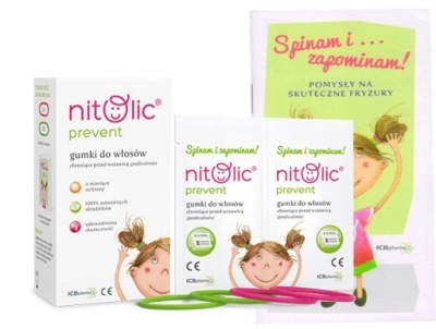 NITOLIC GUMKI DO WŁOSÓW PRZECIW WSZOM na WSZY 4SZT